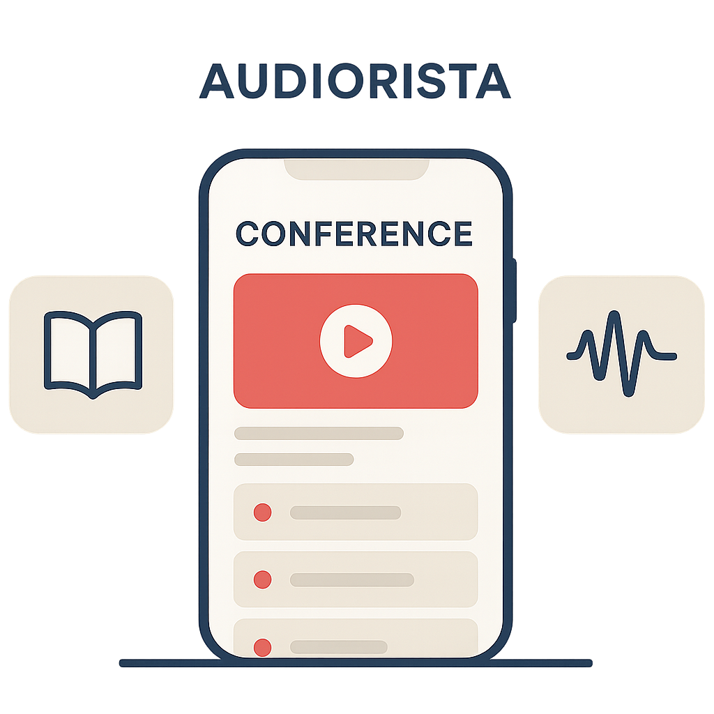 Conference and expo event app for digital content