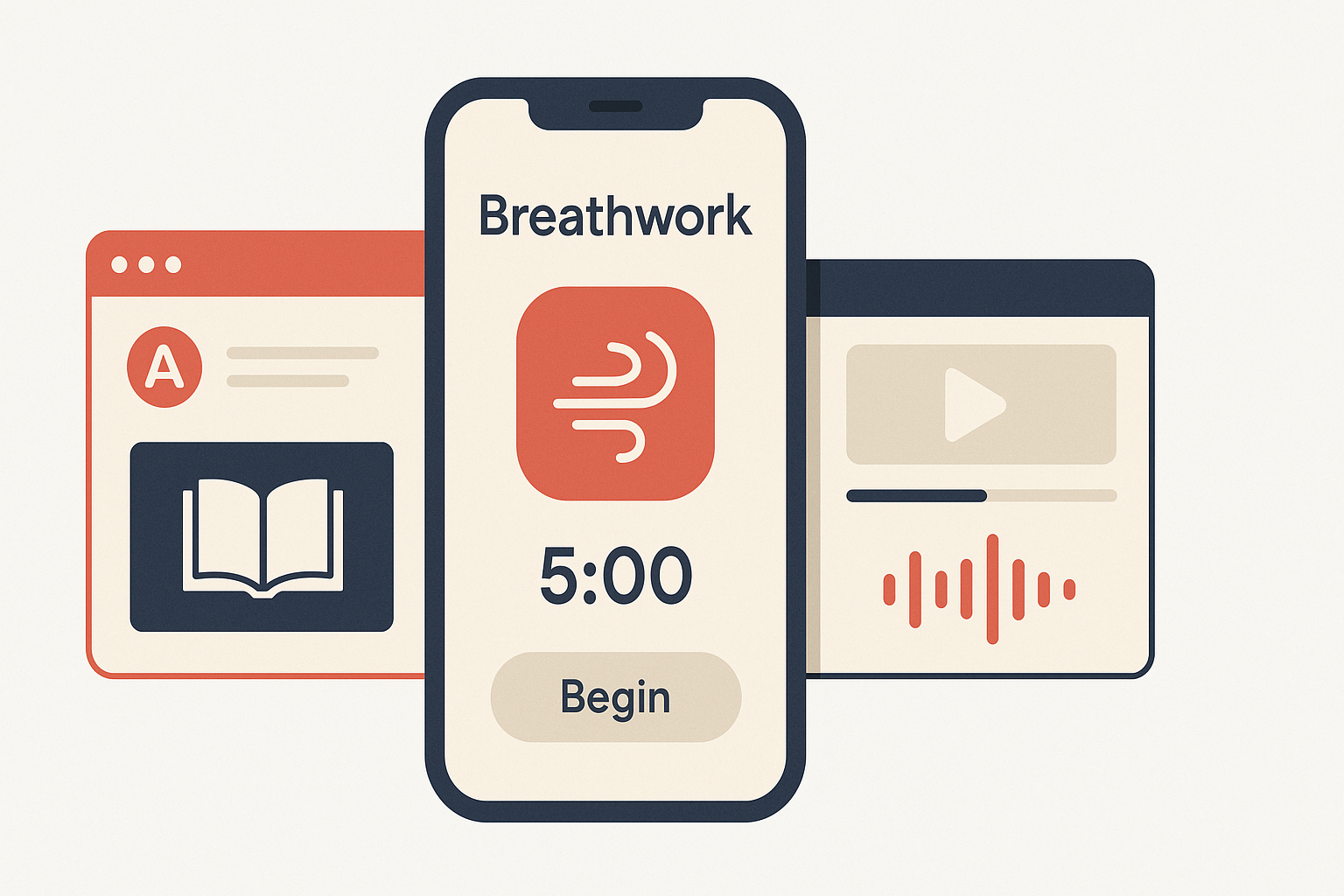 Breathwork and relaxation app