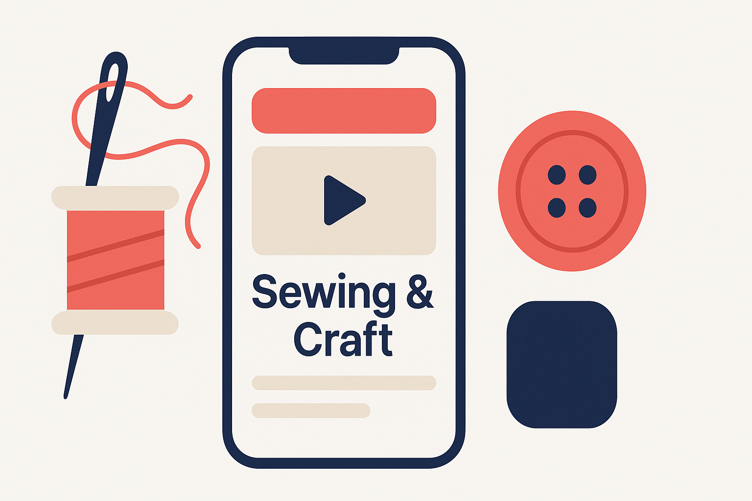 Sewing and craft tutorial app