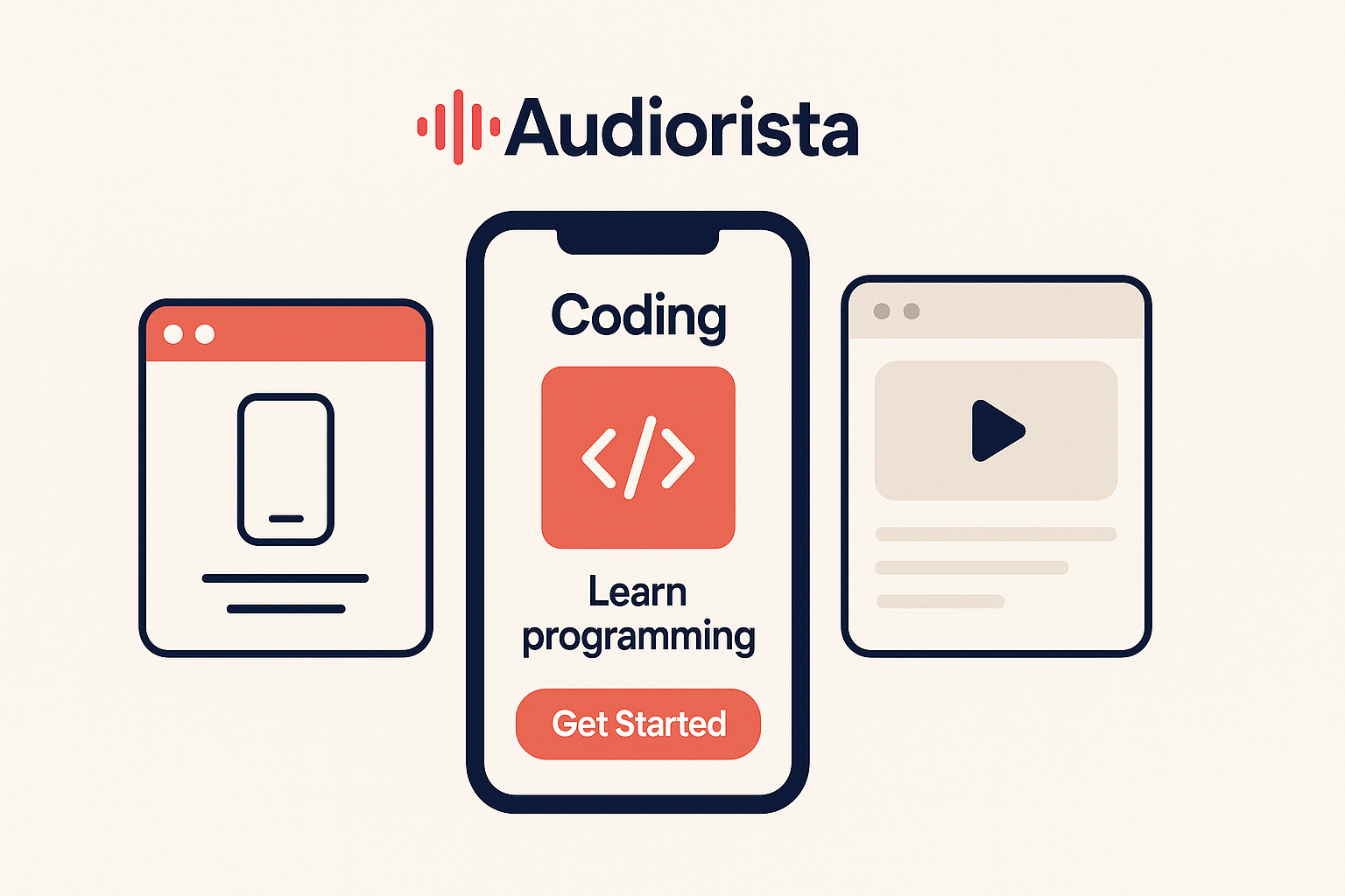 Coding and programming course app
