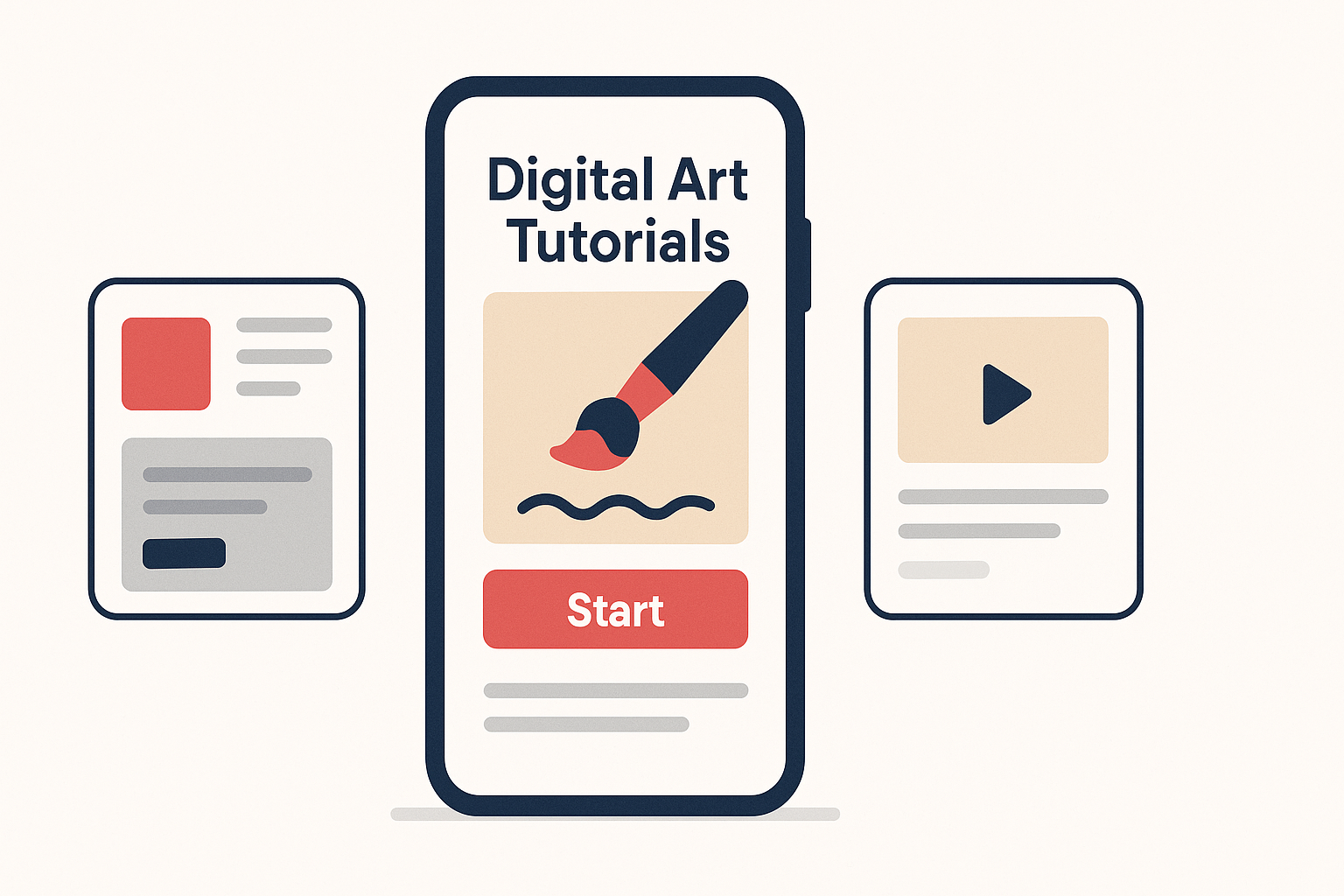 Digital art tutorial app