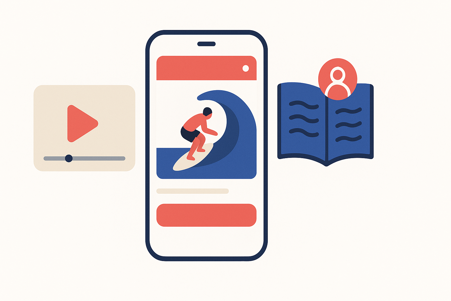 Surfing training and technique app