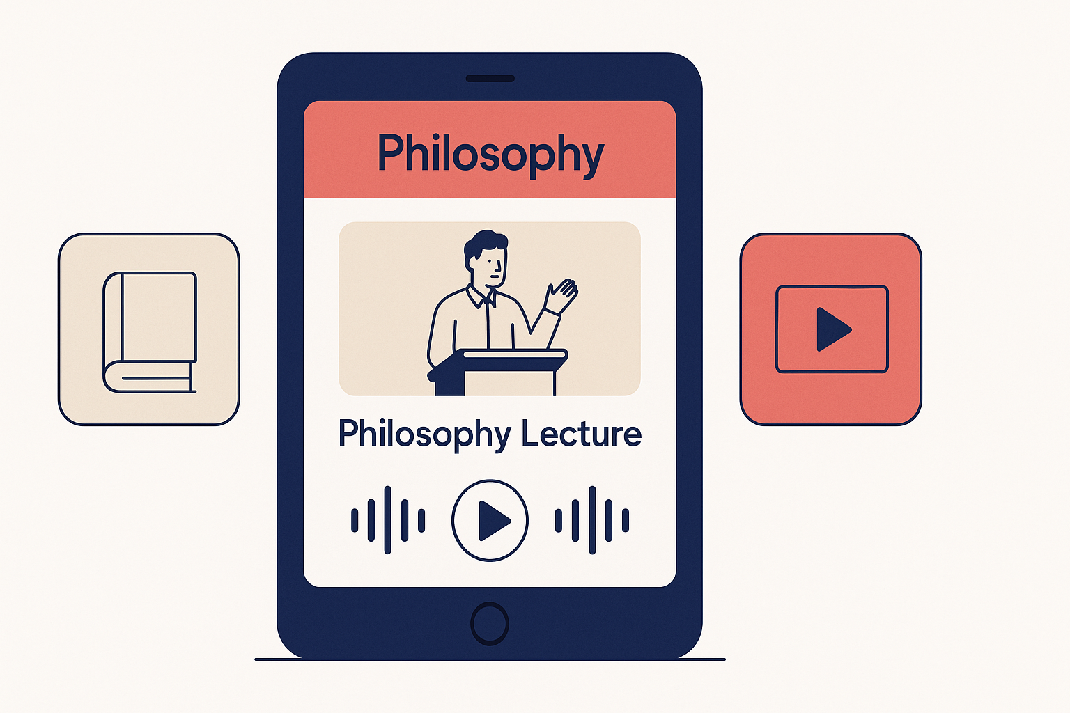 Philosophy lecture app