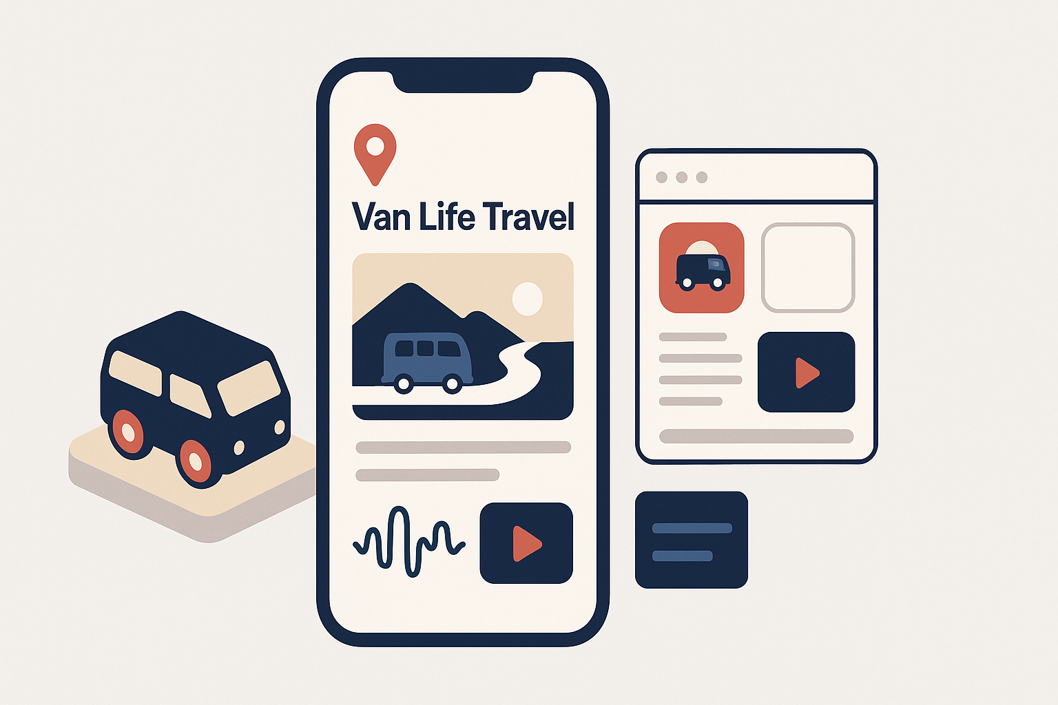 Van life travel resource app