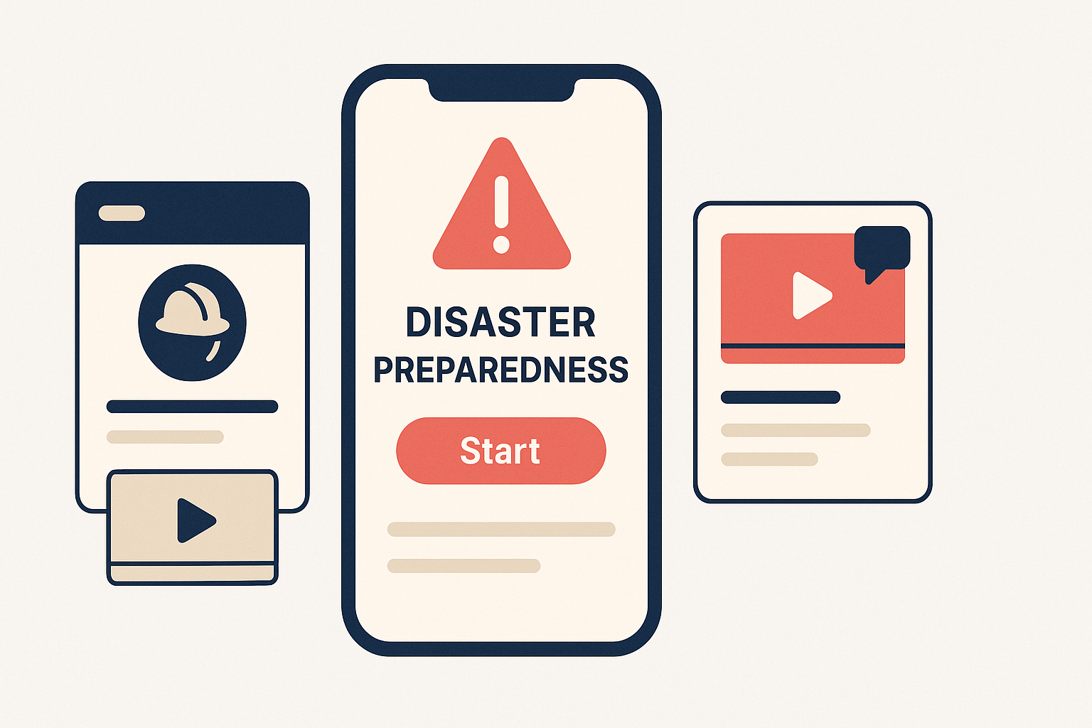 Disaster preparedness training app