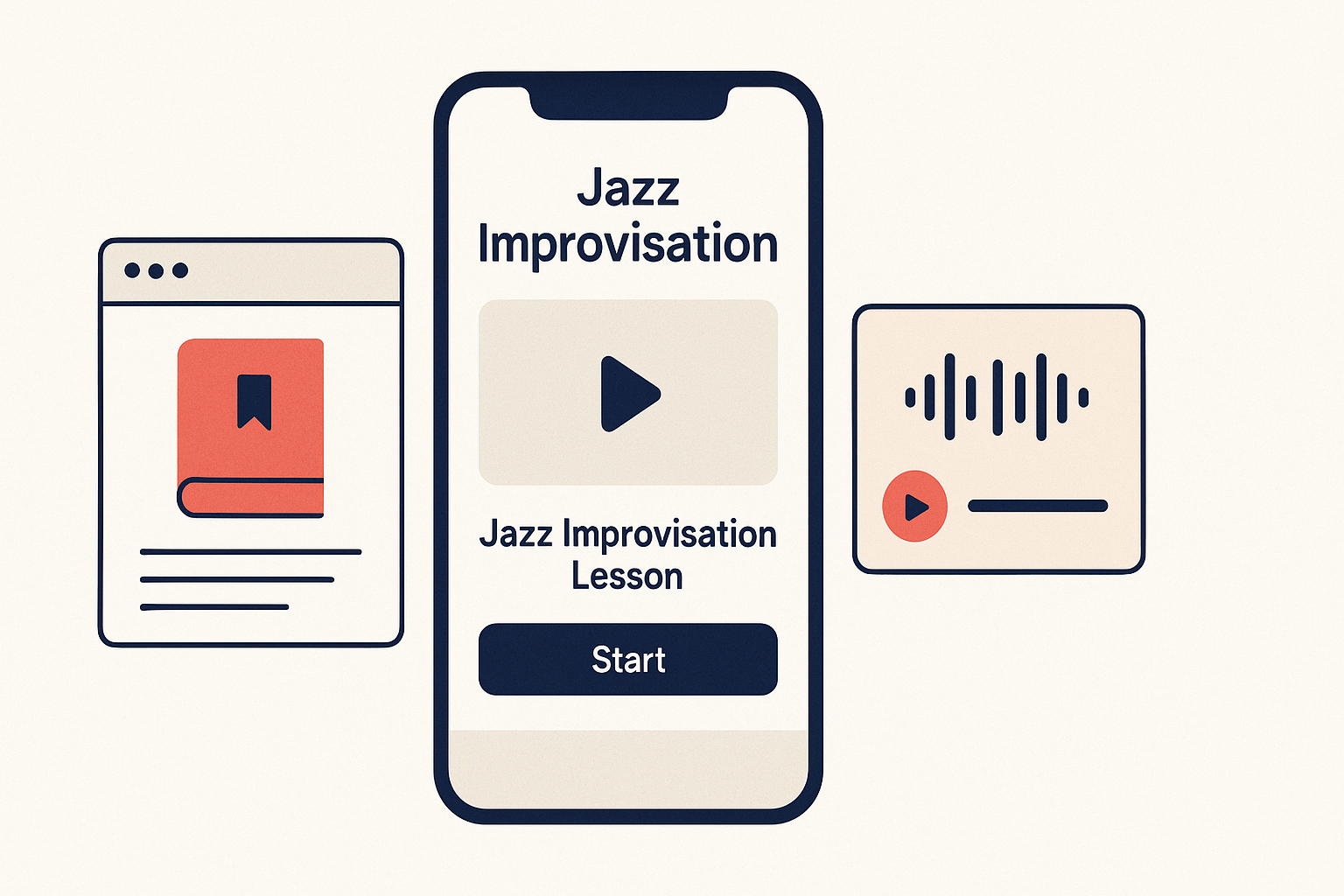 jazz improvisation lesson app
