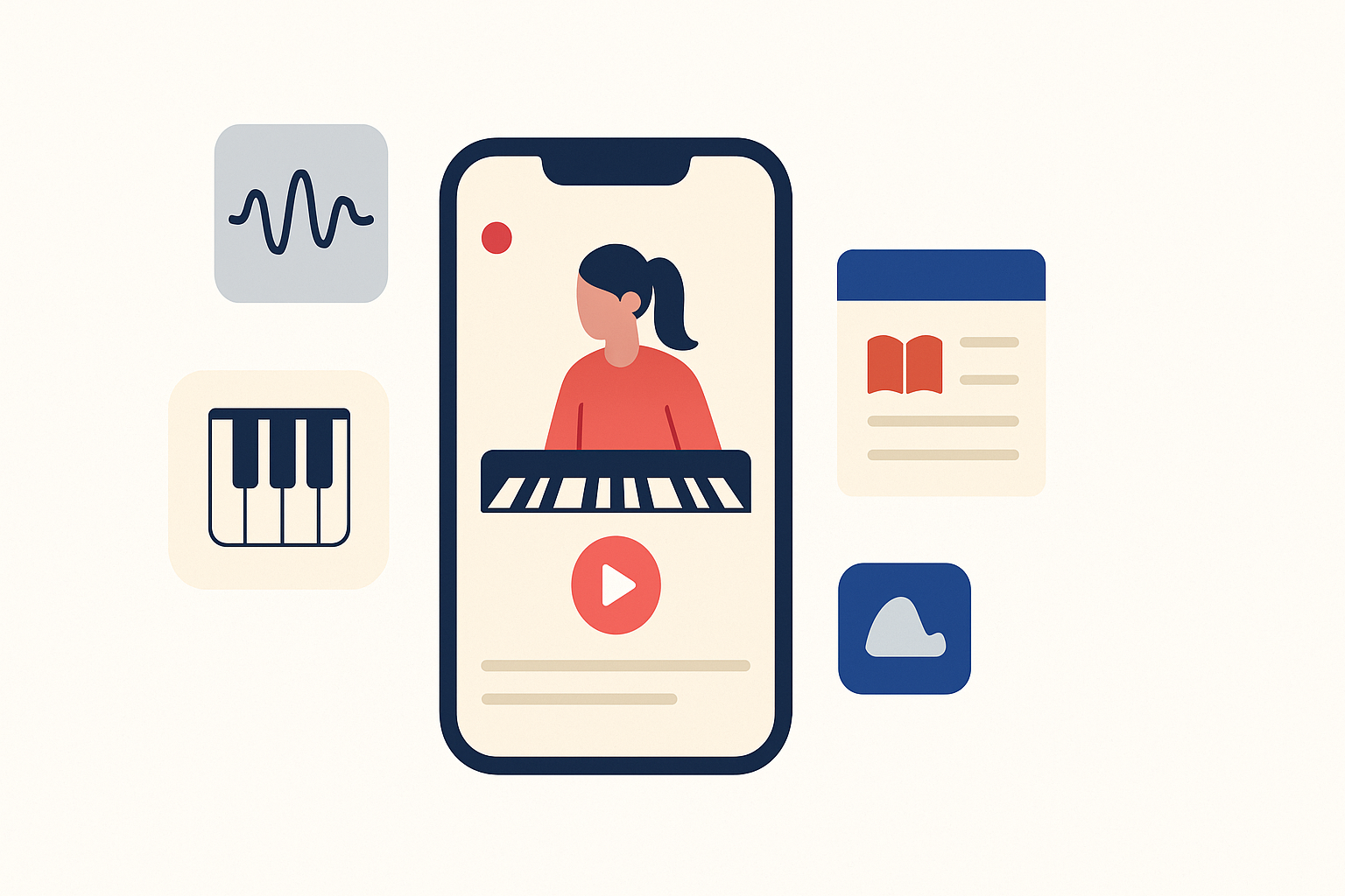 piano lessons with video tutorials app