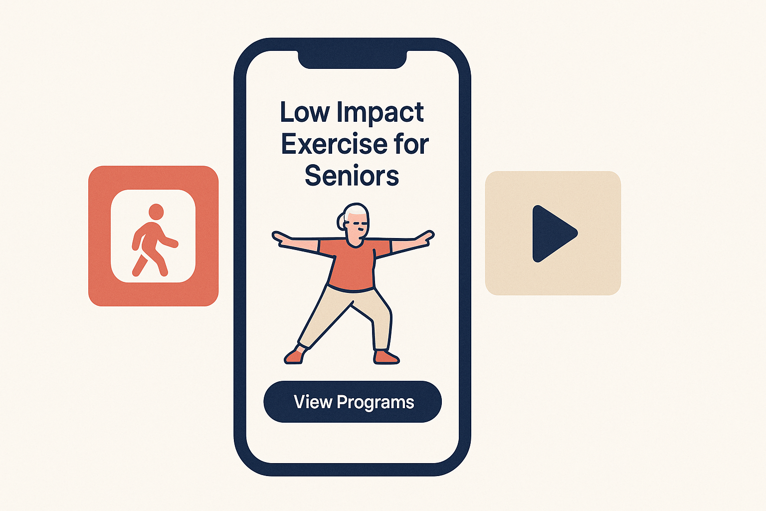 low impact exercise for seniors app