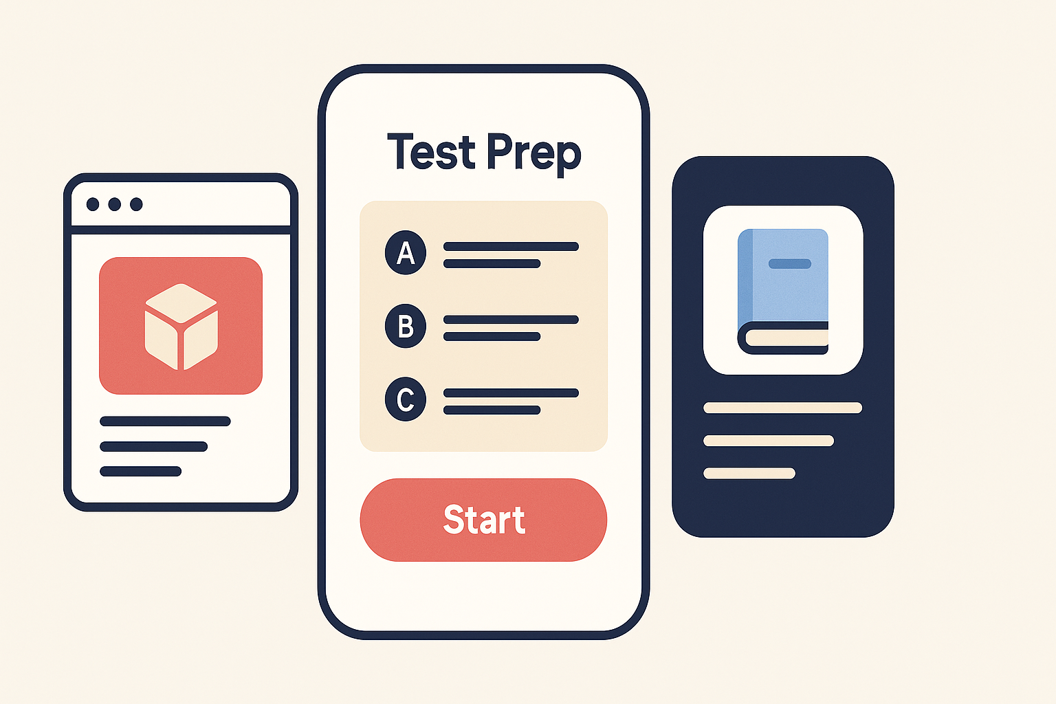 test prep for standardized exams app