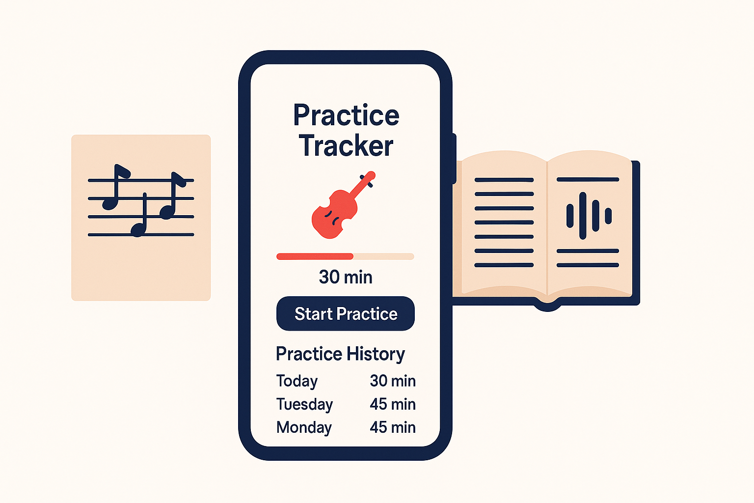 instrument practice tracking app