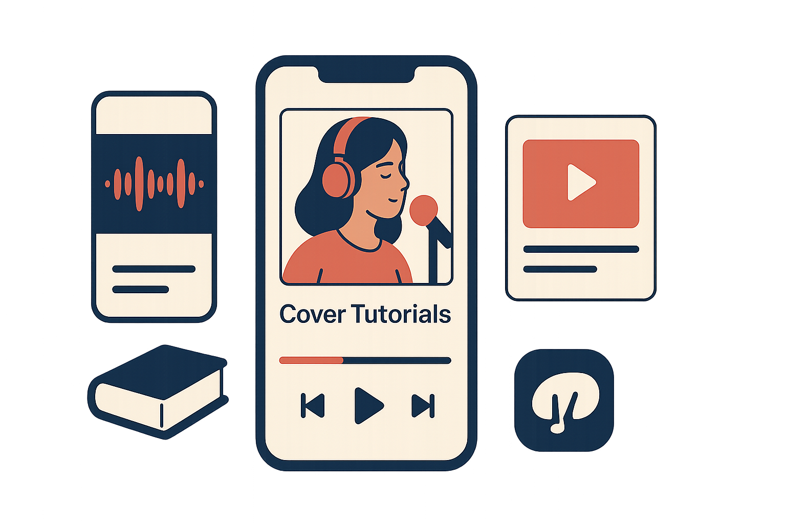 song cover recording tutorials app
