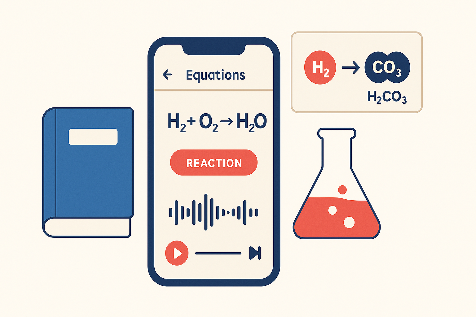 chemistry equations and reactions app
