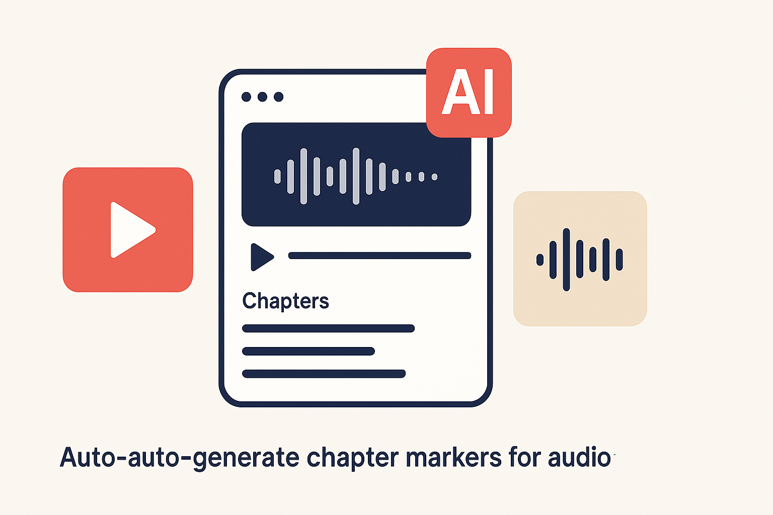 How to auto-generate chapter markers for audio and video with AI