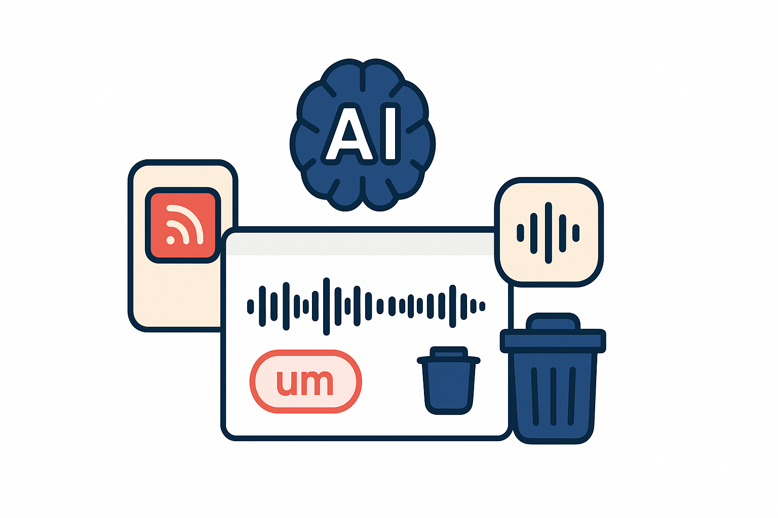 How to use AI to detect and remove filler words in audio