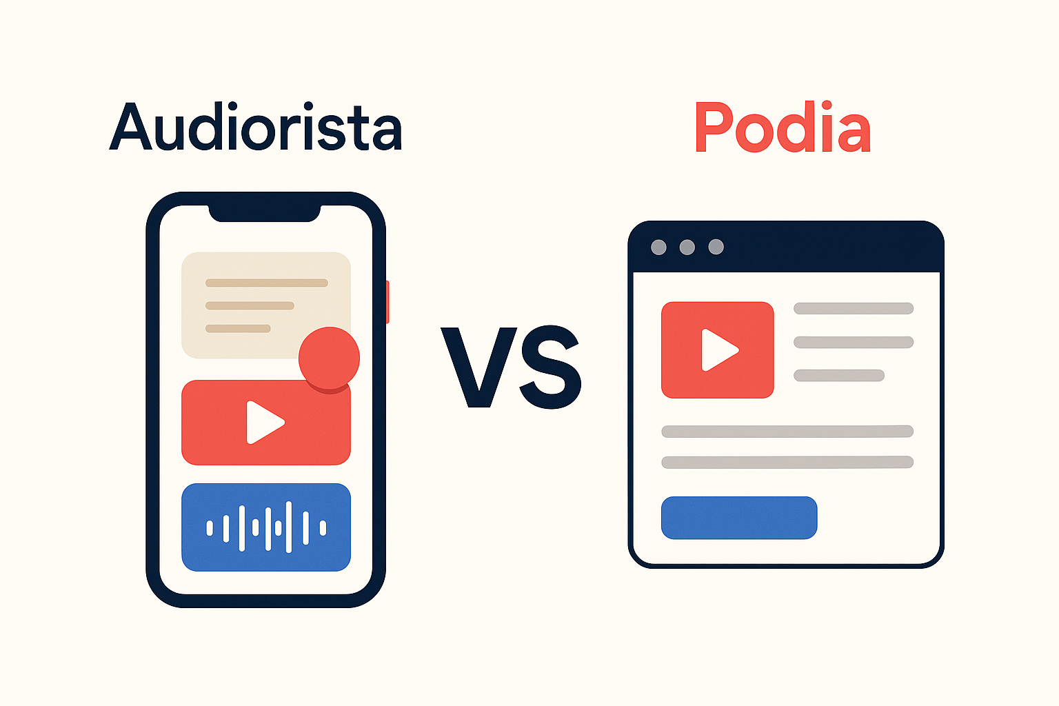 Audiorista vs Podia