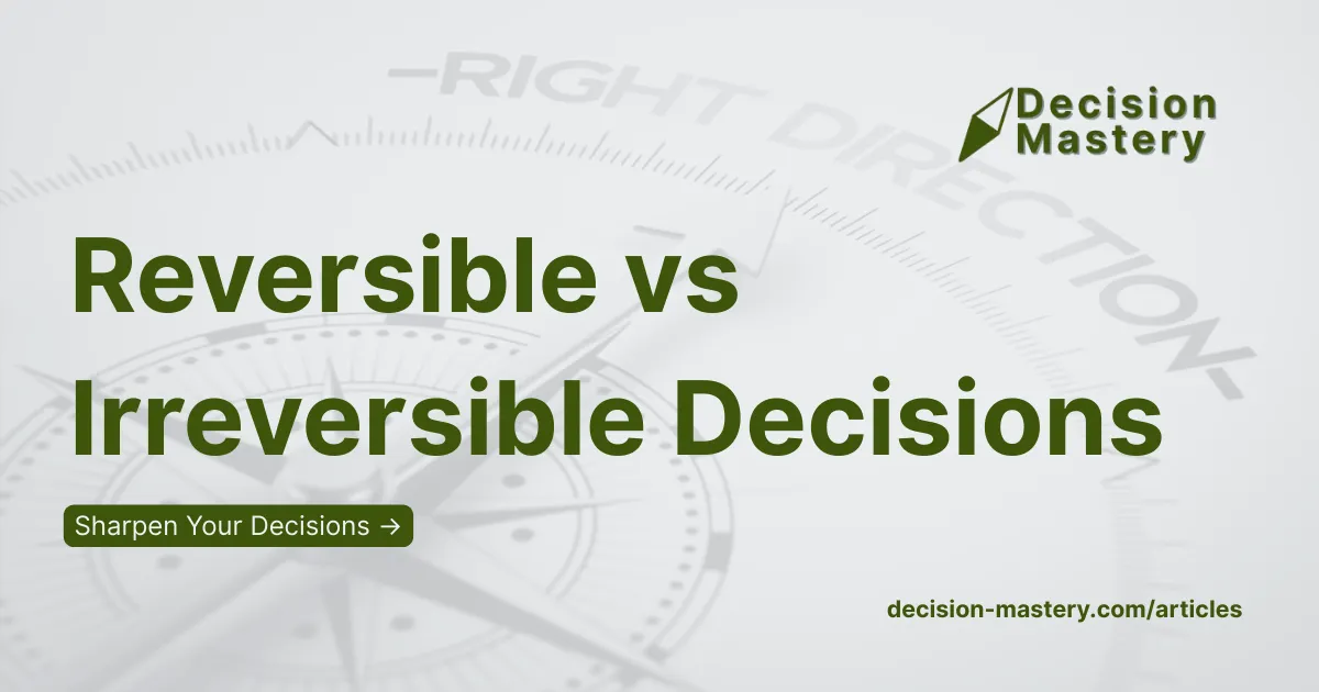 The arms rest on the legs of this man as considers whether this decisions is reversible or irreversible. 