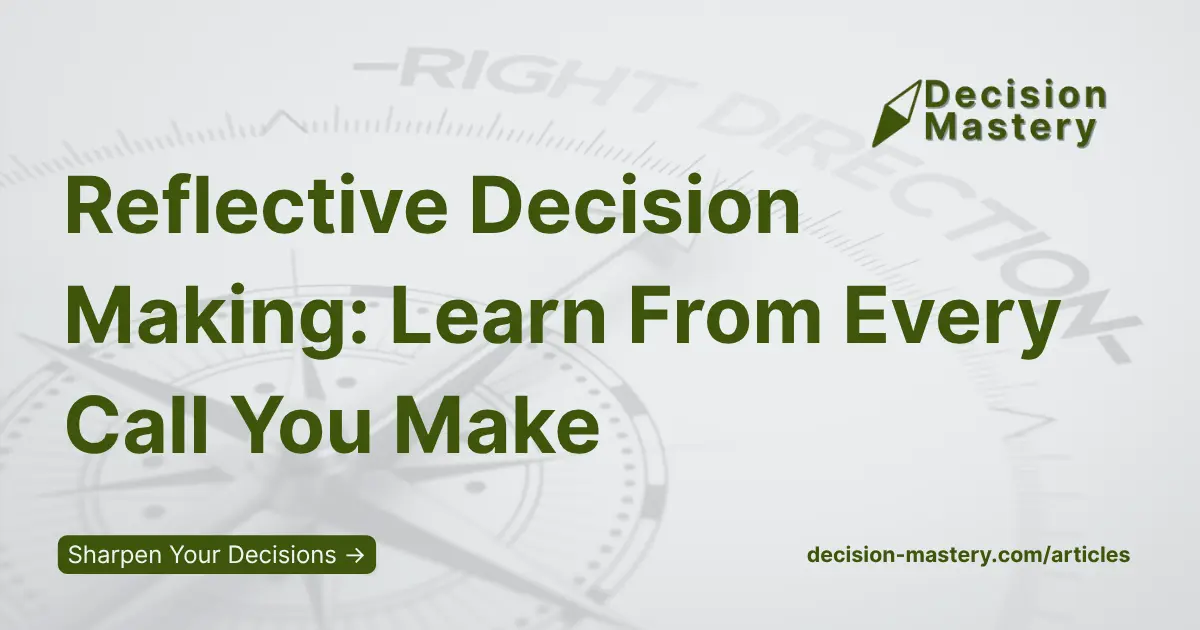 A man ponders reflectively over his decisions. 