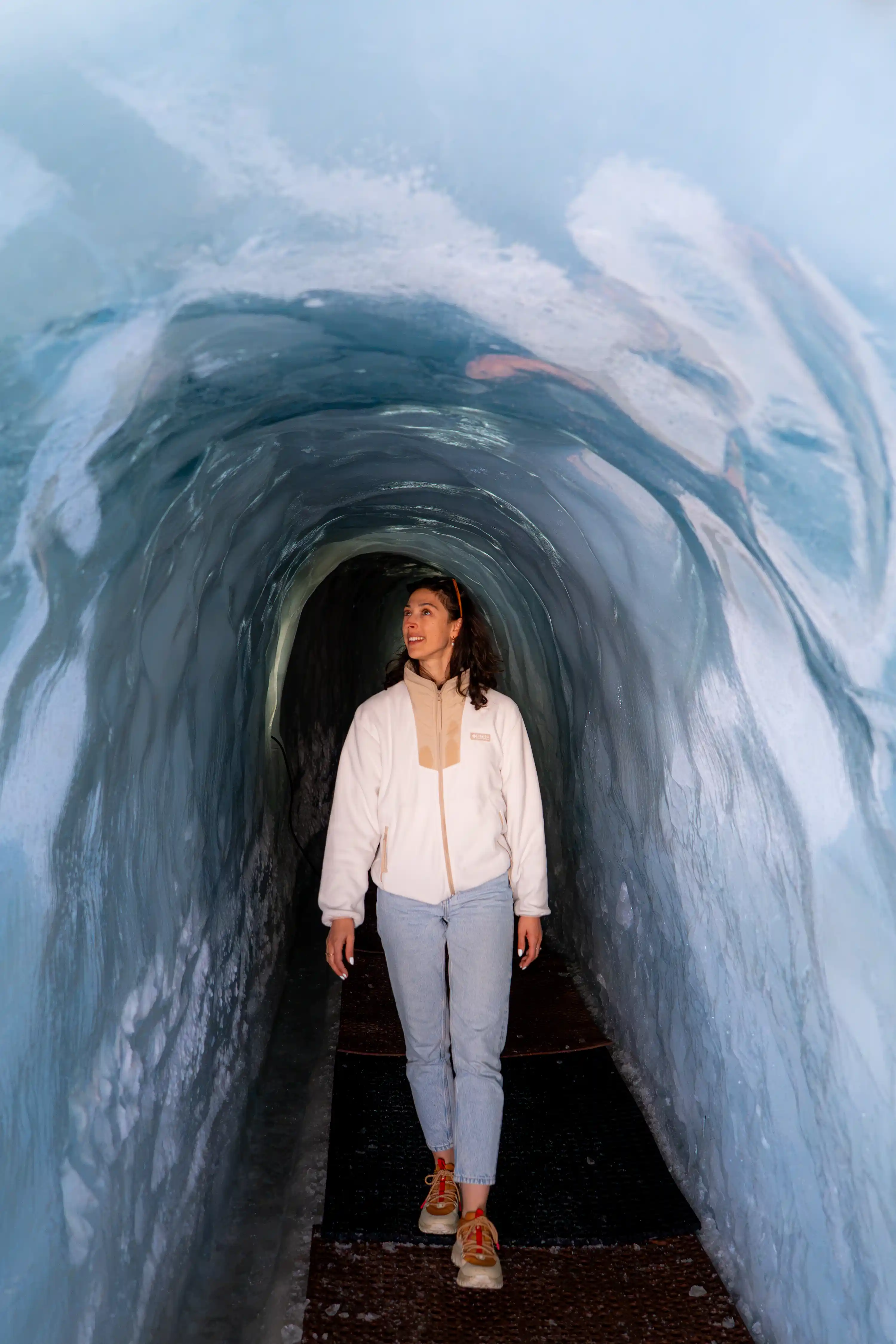 Intérieur de la grotte de glace, Les 2 Alpes