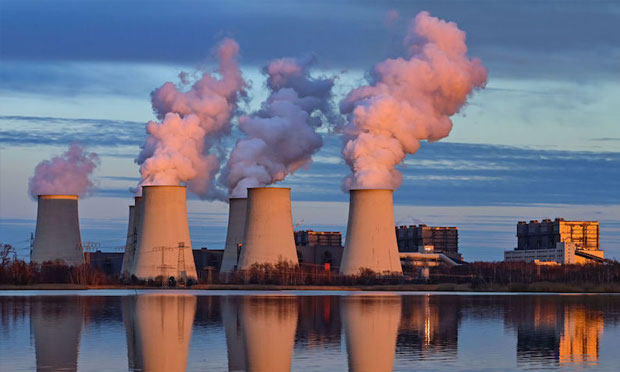 Power station emissions