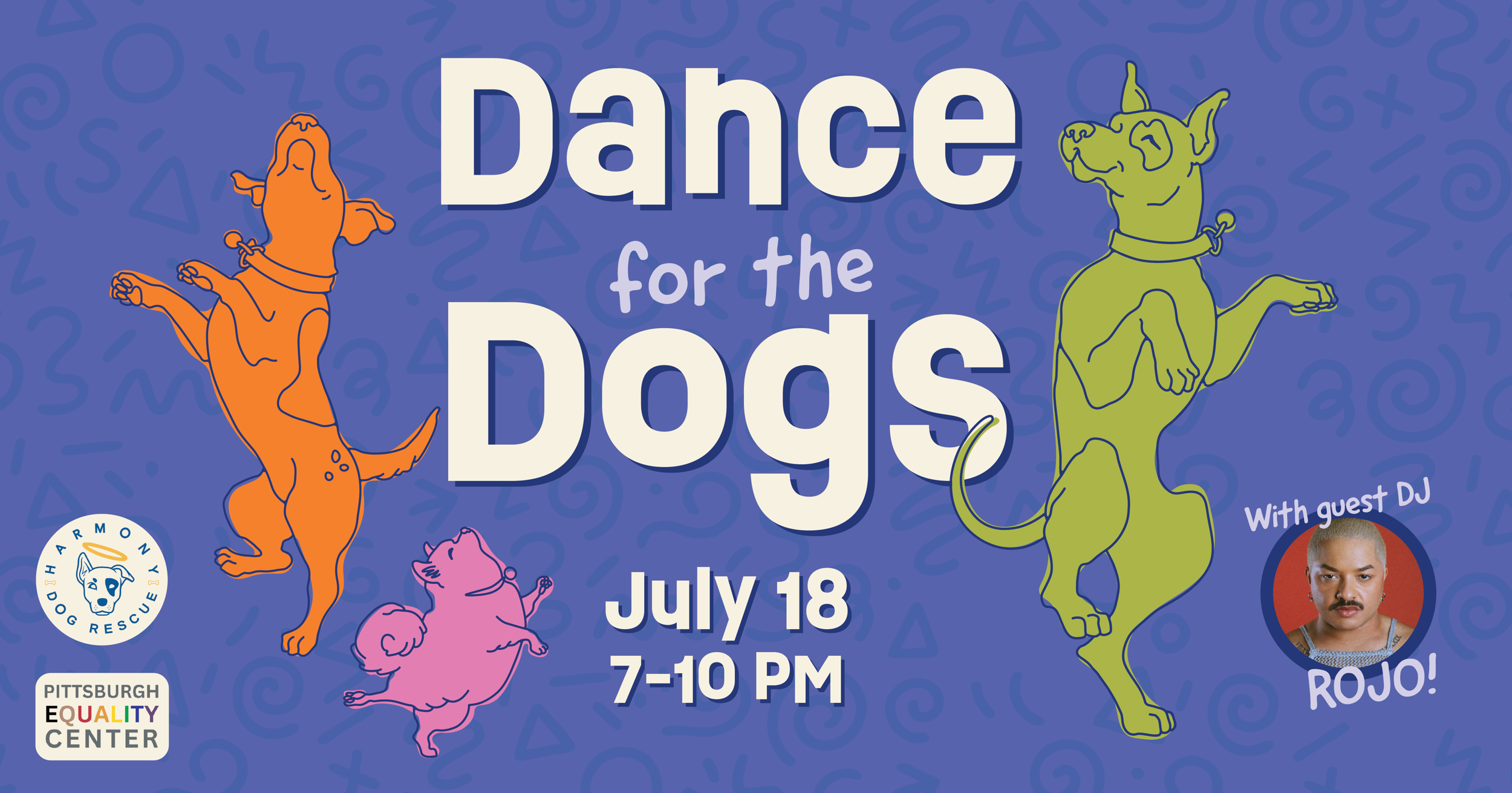 Dance for the dogs advertising banner