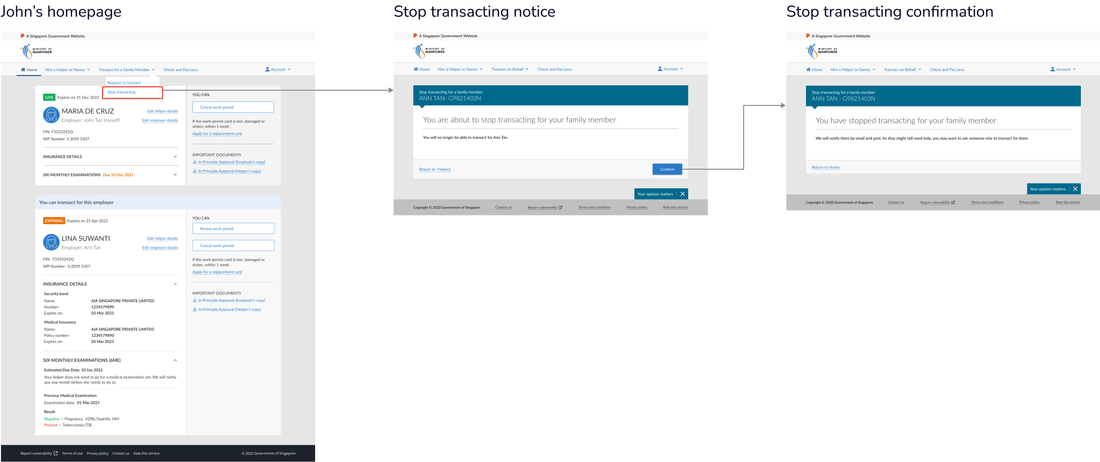 Stop transacting improved flow