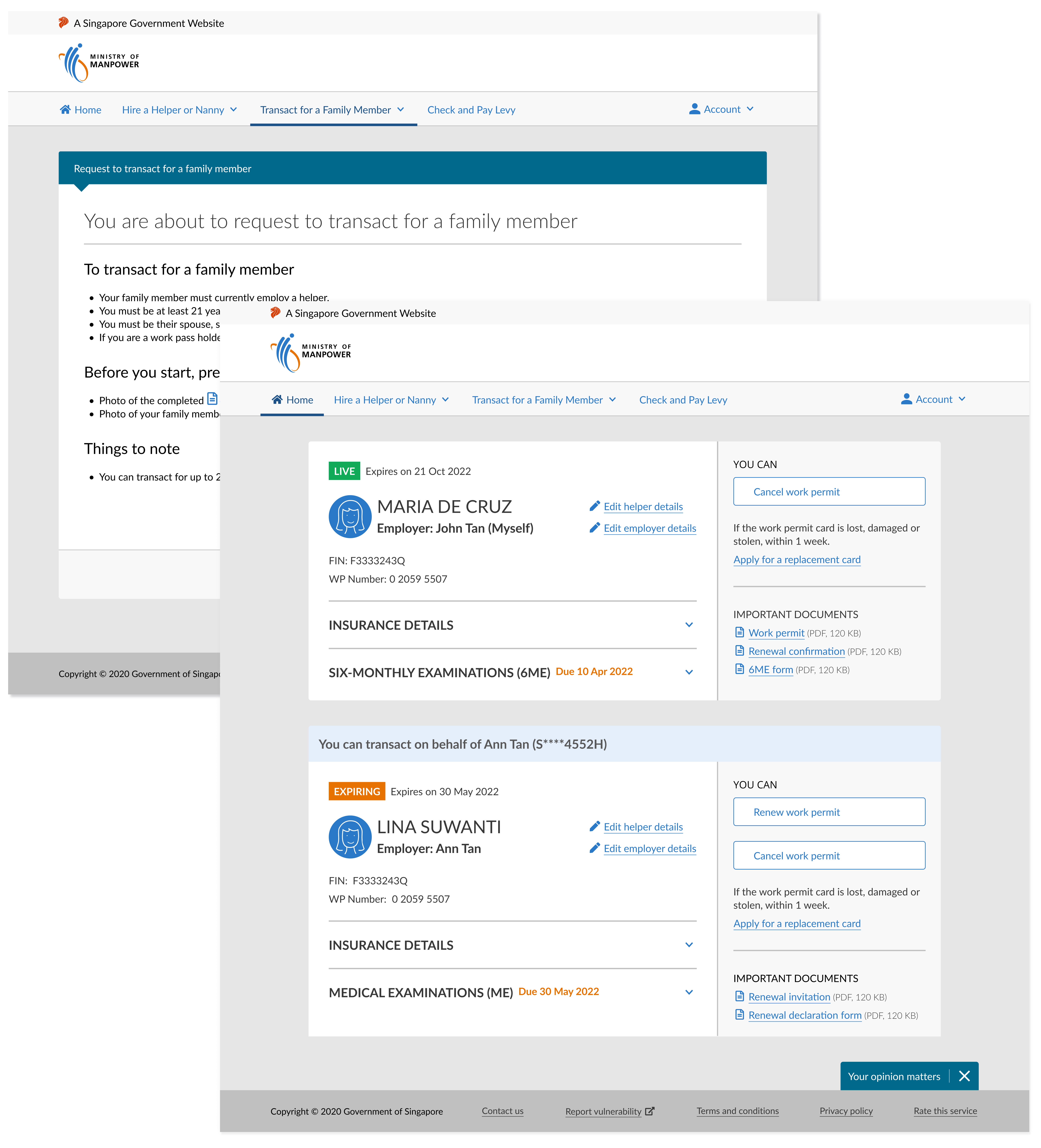 Migrant Domestic Worker eService hero image