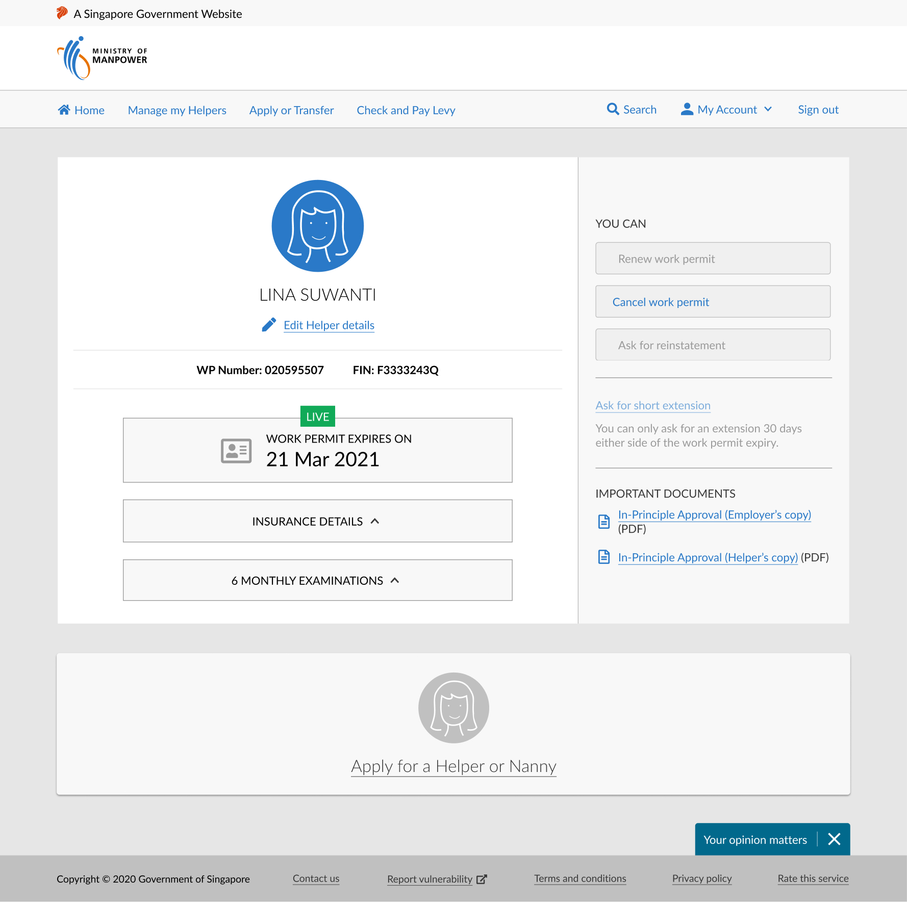 Before redesign homepage