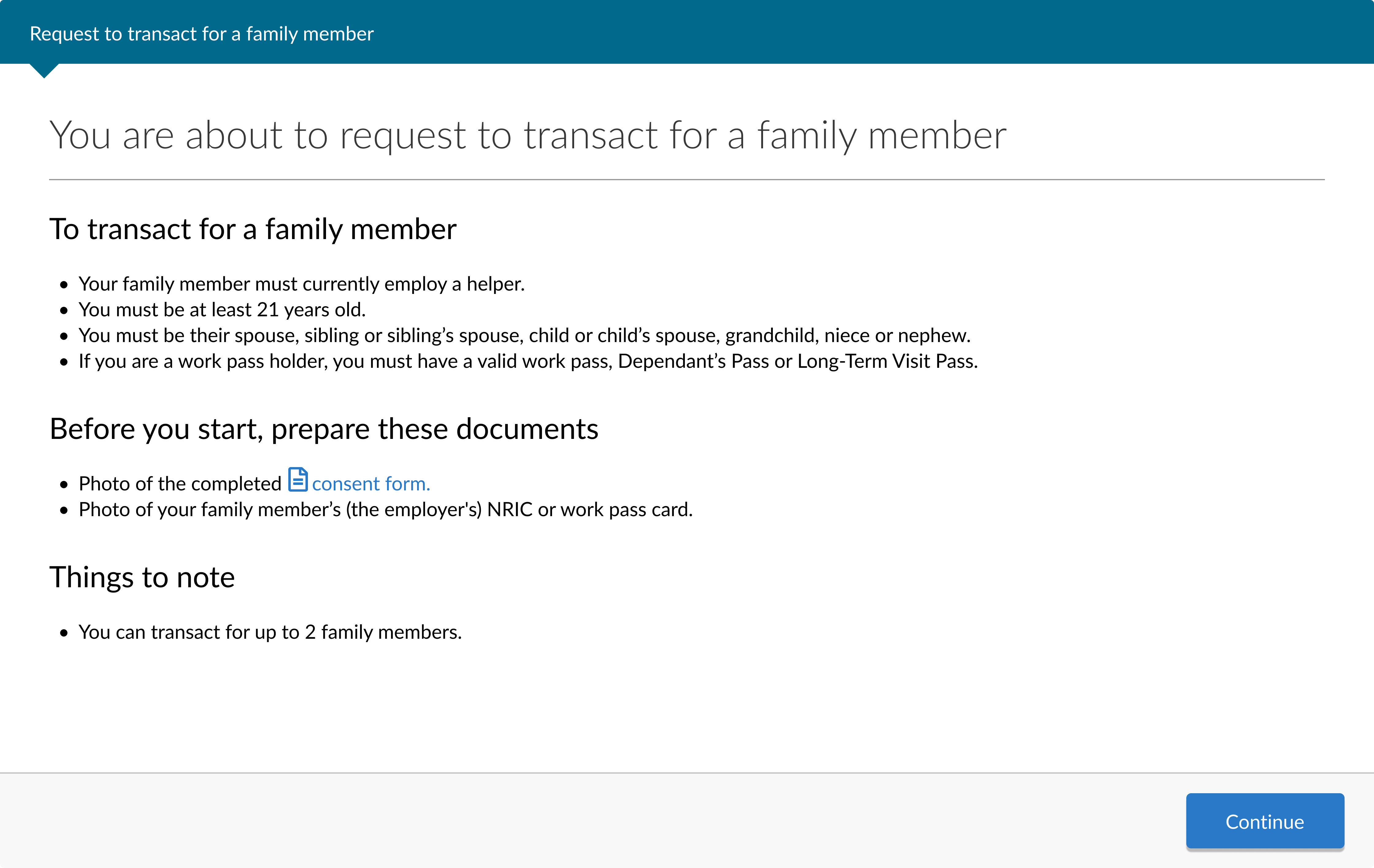 Request to transact outcome flow
