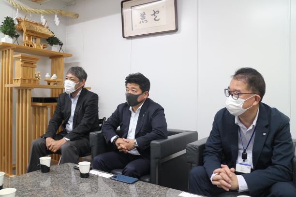 吉永様、有澤社長、川鍋様