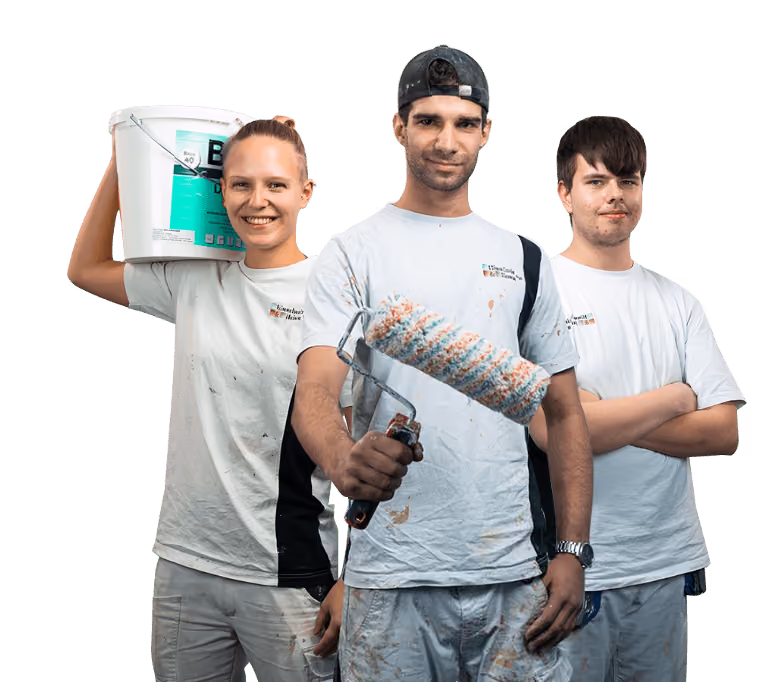 Ein Bild der 3 Maler Auszubildende im aktiven Zustand