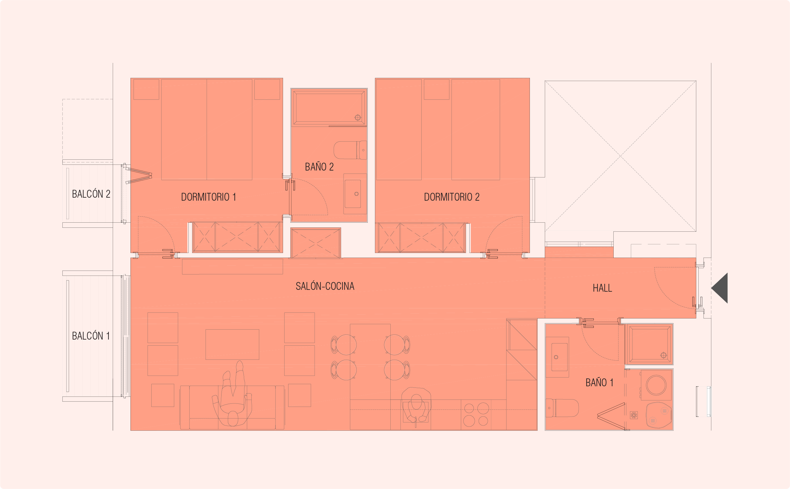 image of a landscaped pool area (for a landscaping service)