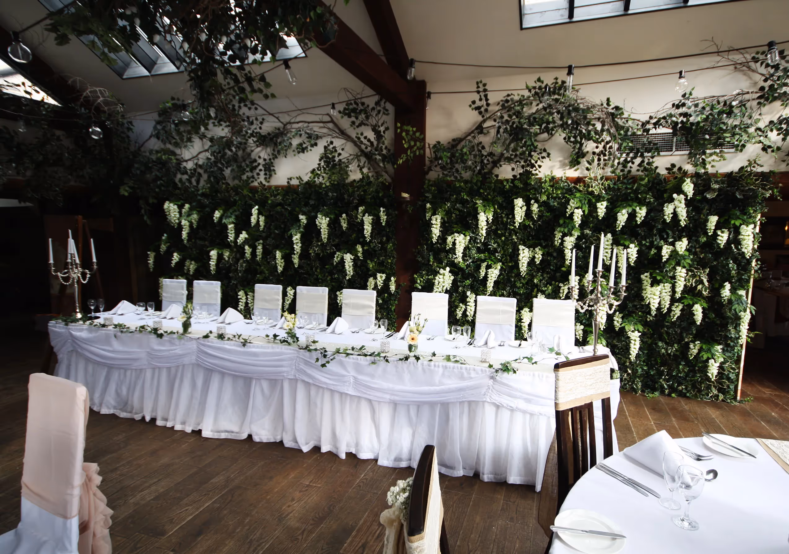 Creative Idea with Artificial Mixed Foliage Green Wall Panels in venue