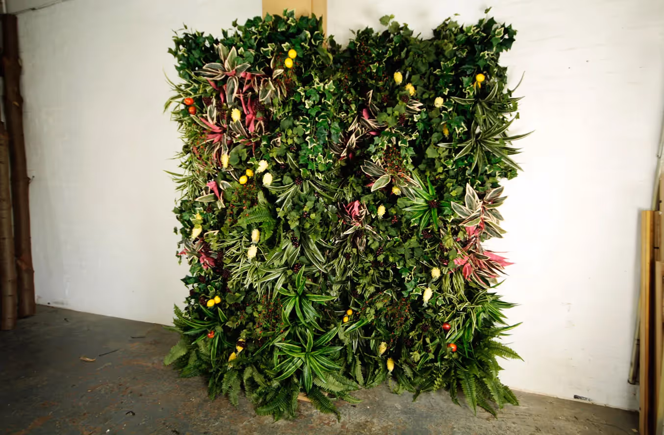 Creative Idea with Artificial Mixed Foliage Green Wall Panels 02