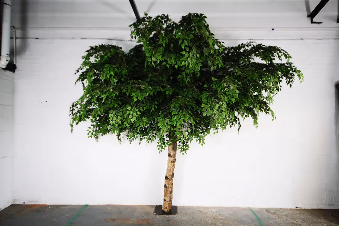 Creative ideas using Artificial Green Birch Trees 011