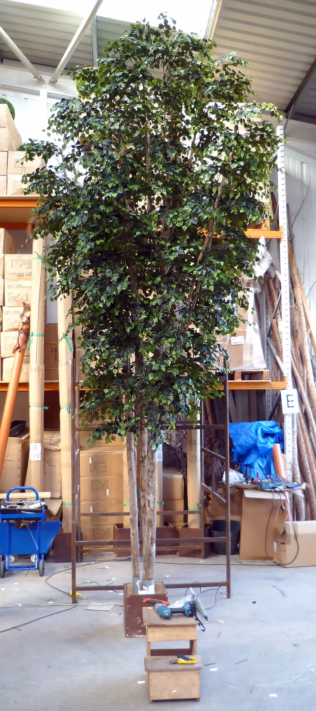 Creative ideas using Artificial Green Birch Trees 019