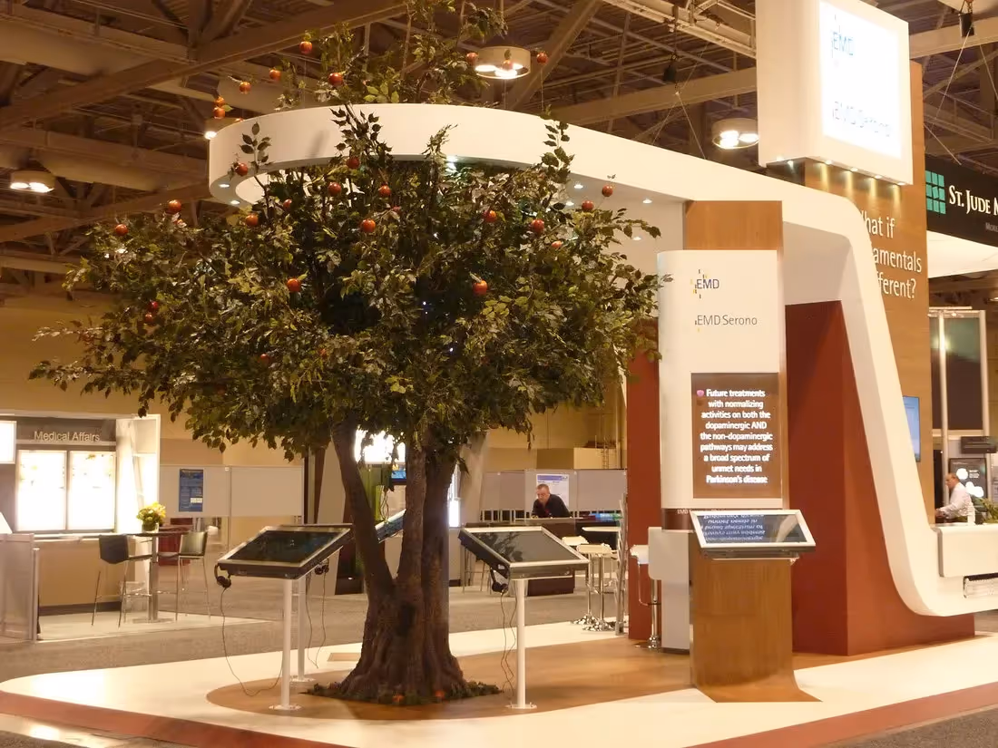 Artificial Ficus Trees idea at exhibition