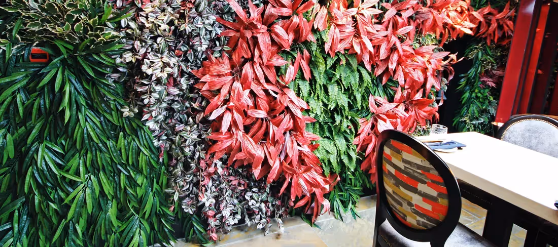 Artificial Green wall at Bar 98 004