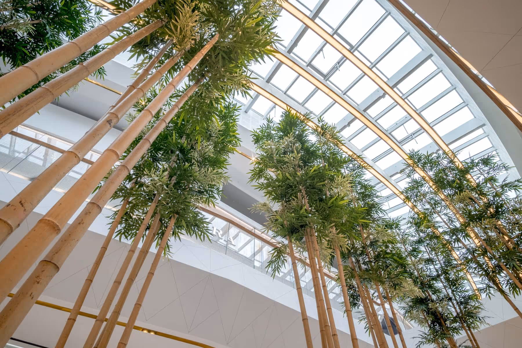 Shopping mall Artificial Bamboo Trees 02