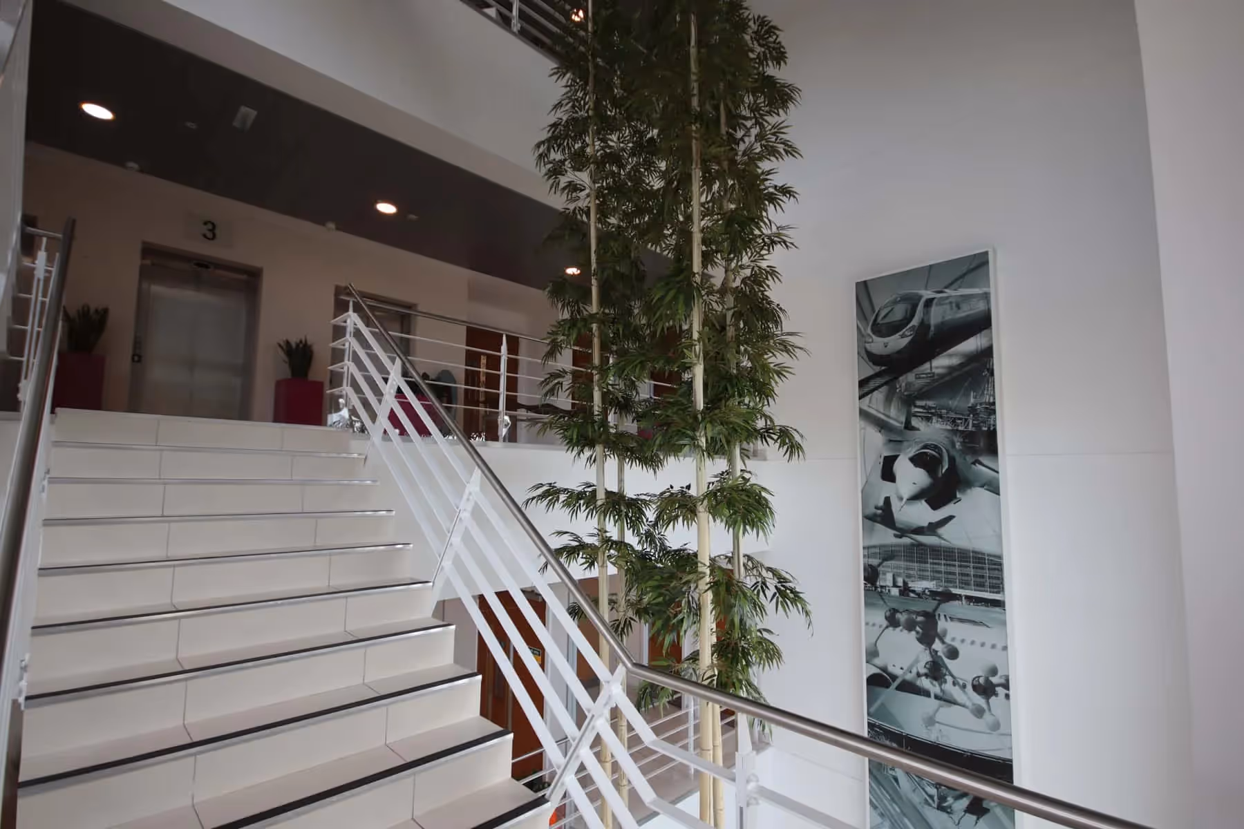 Artificial Bamboo Tree in a lobby