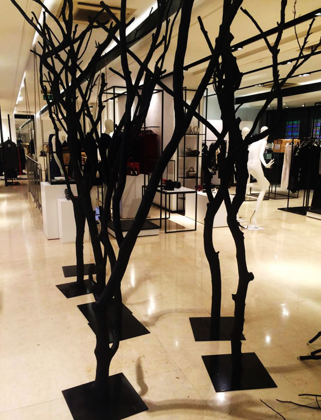 plantART Black Trees display