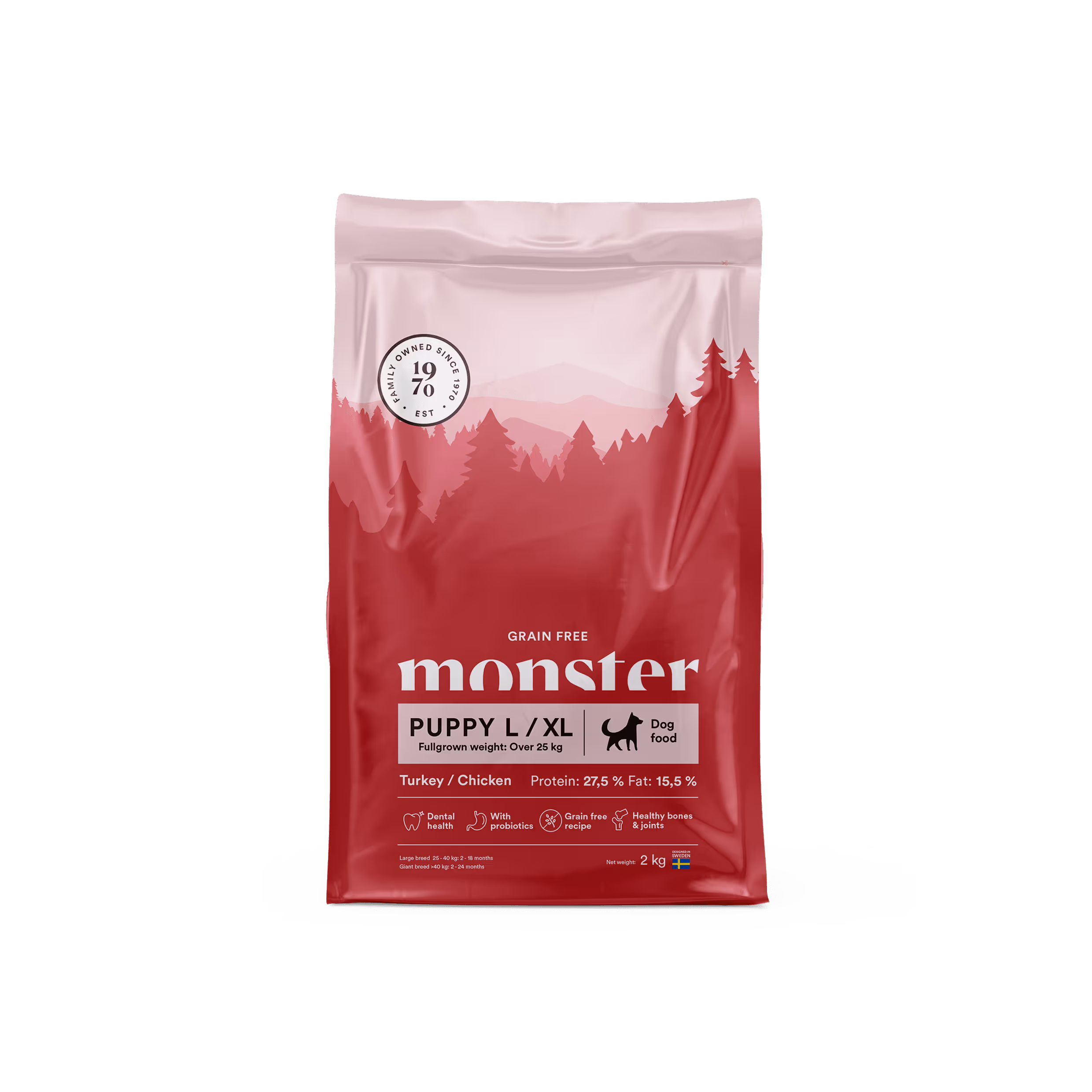 Monster Grain Free Puppy L/XL Chicken/Turkey