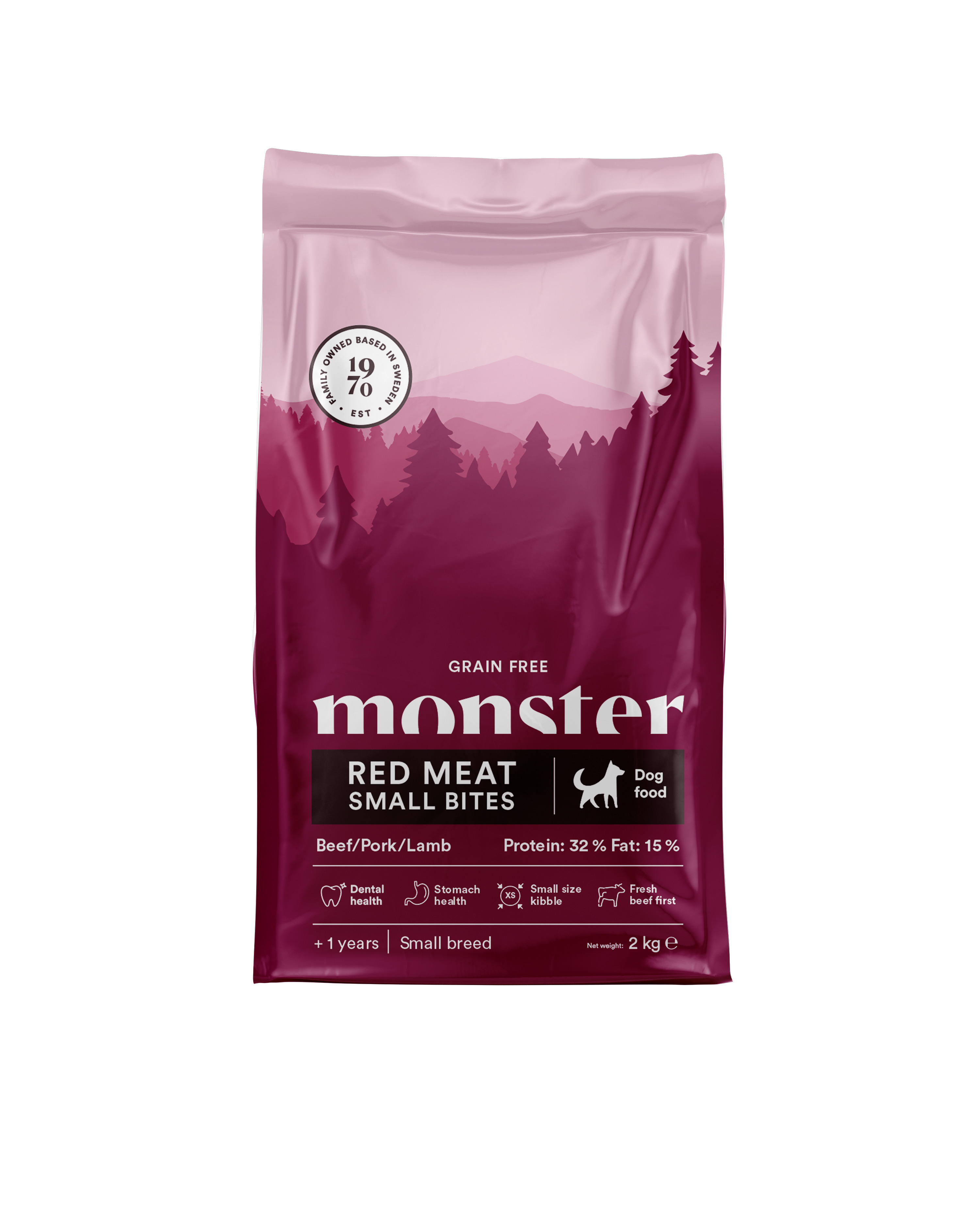 Monster Dog Grain Free Adult Red Meat Small Bites