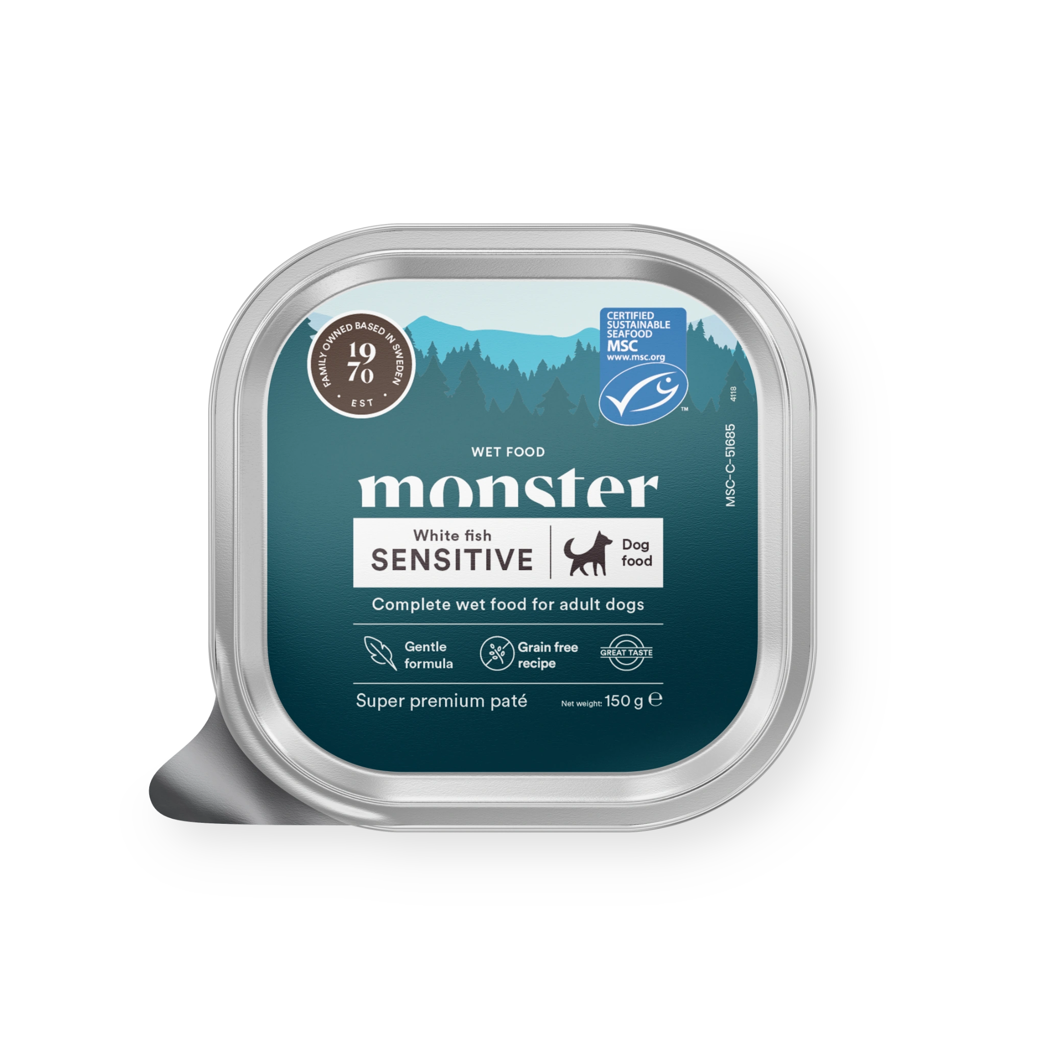 Monster Dog Adult Sensitive Fish Paté