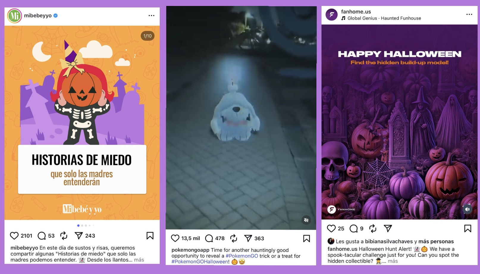 Halloween social media posts - Smartbrand