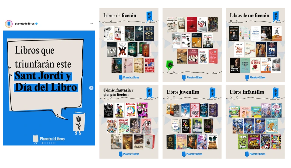 Carrusel con recomendaciones: Libros que triunfarán en Sant Jordi