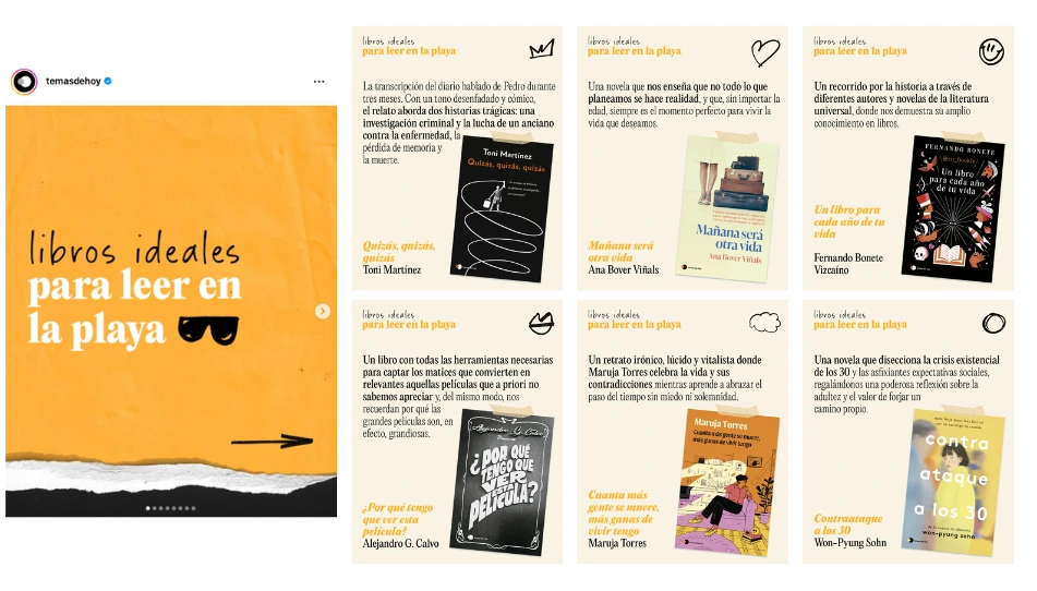 Carruusel recomentaciones: Libros ideales para leer en la playa