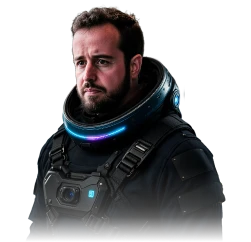 Foto do Paulo Lima como astronauta, pronto pra te acompanhar na nova era dos traders.