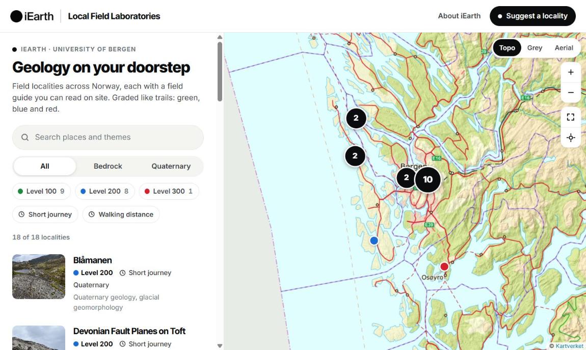 Local Field Laboratories: geologi på dørstokken