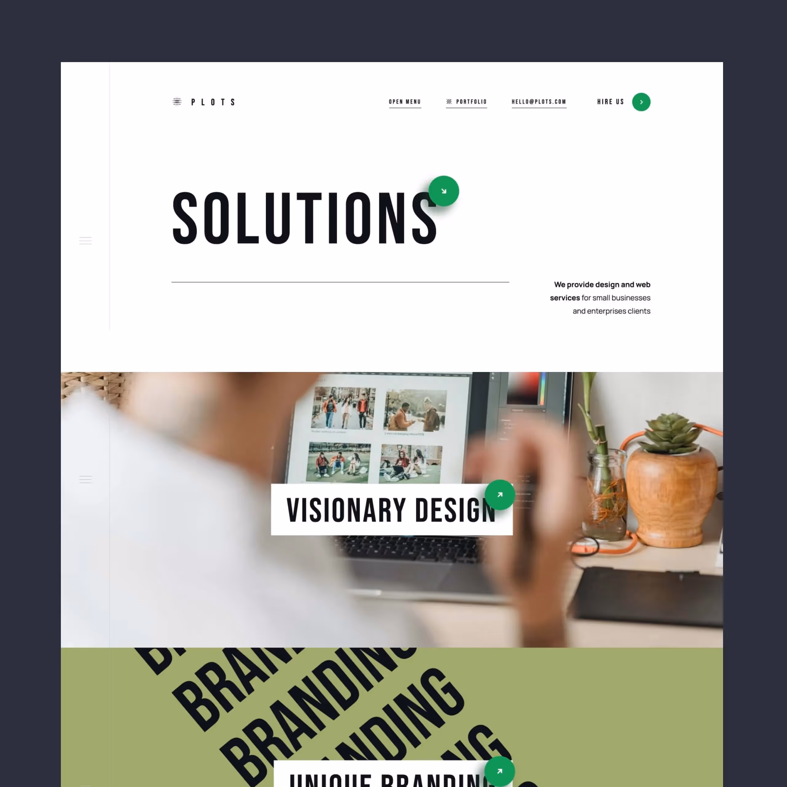Plots - Agency Webflow website template