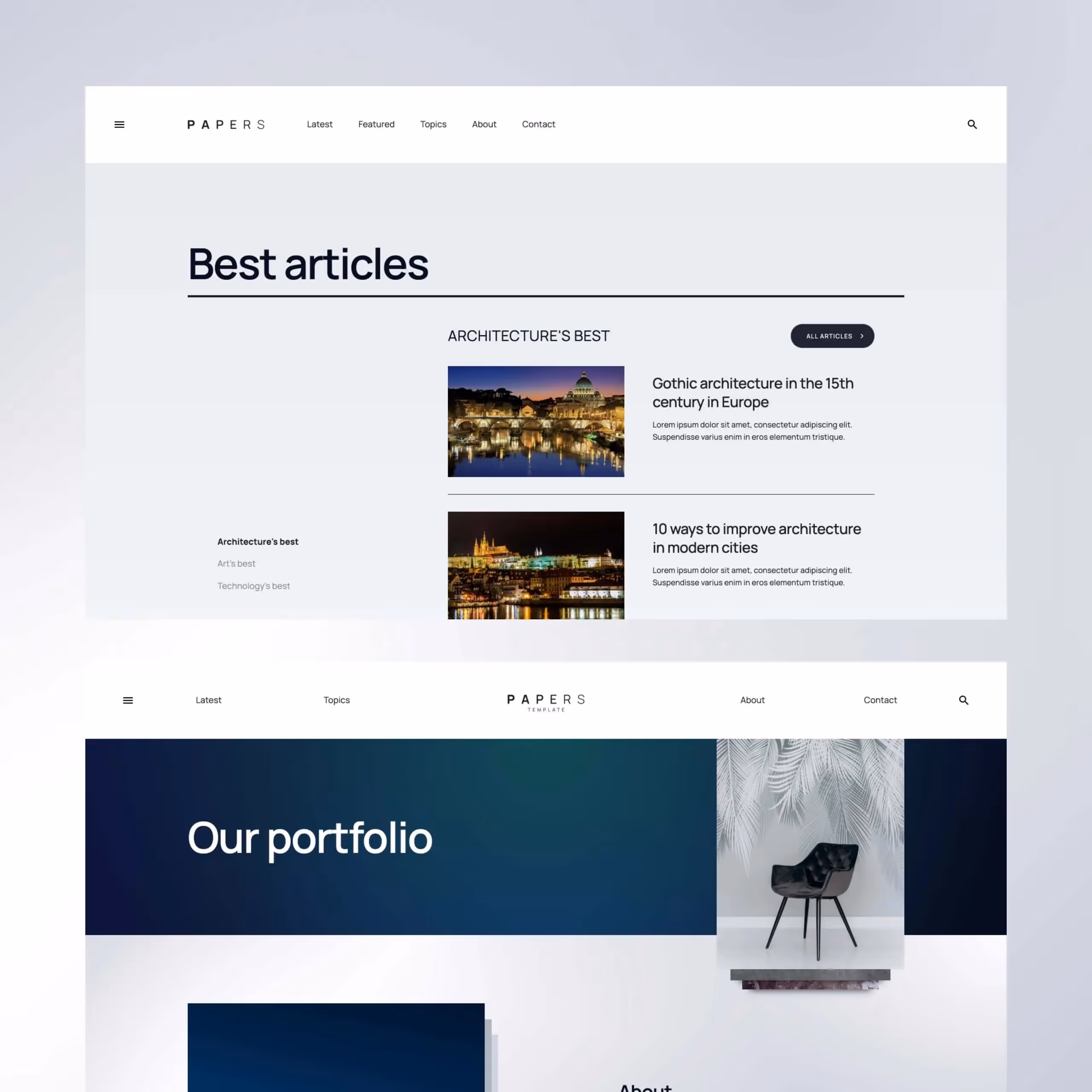 Papers - Blog Webflow website template